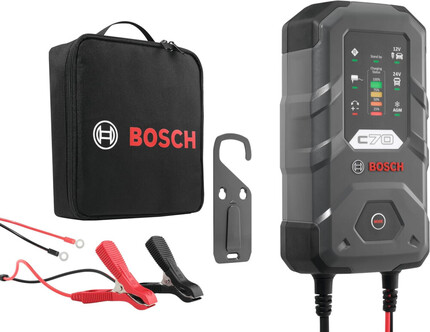 C70 Bosch · Cargador de Baterías 12/24V Automático · 10A Ultrarrápido