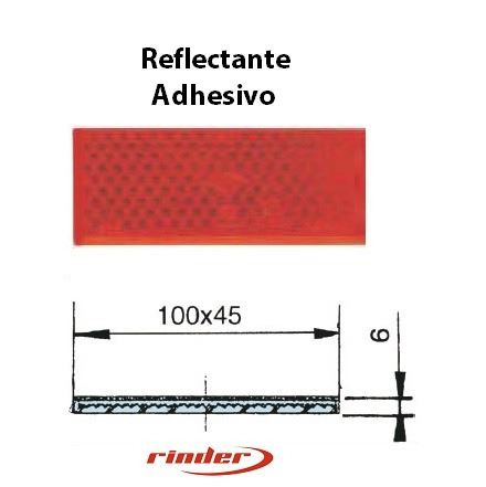 Catadióptrico adhesivo 100x45mm · Homologado · Varios Colores (1)