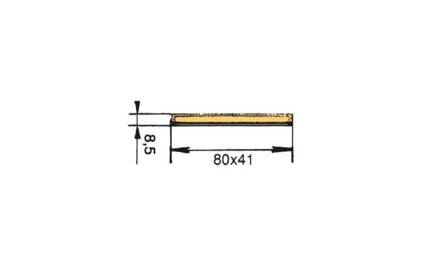 Catadióptrico naranja adhesivo 80x41 mm (2)