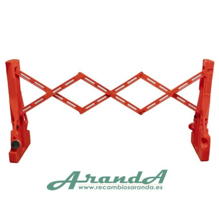 Valla extensible PVC roja