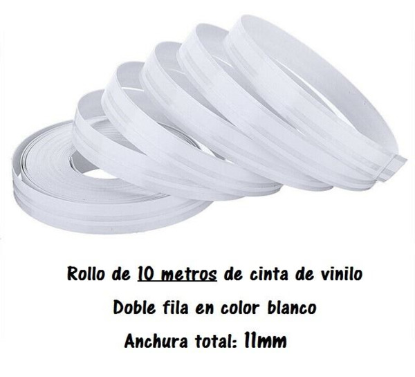  (11mm x 10metros - Blanco - )