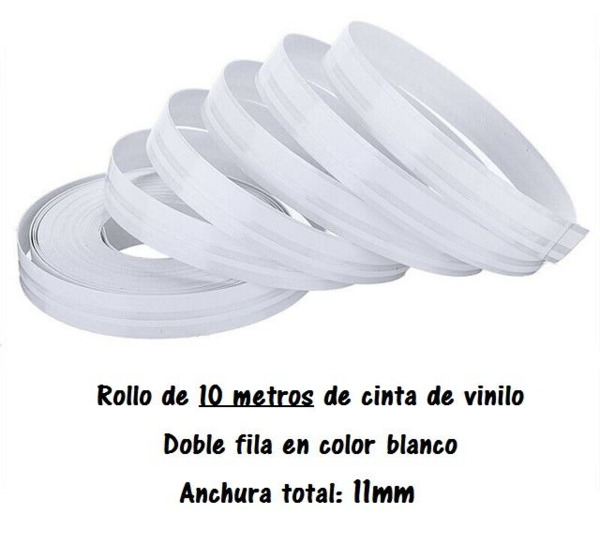 Cinta Vinilo Doble · Anchura 11mm · Rollo de 10 metros (1)