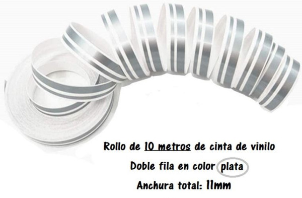 Cinta Vinilo Doble · Anchura 11mm · Rollo de 10 metros (1)