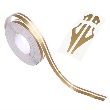 Cinta Vinilo 9mm Oro· Rollo de 10 metros