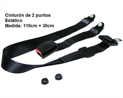 Cinturón Seguridad 2 puntos. Estático. 110cm+30cm