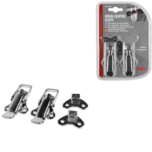 Clips Multiusos · Cromados · 2 UDS