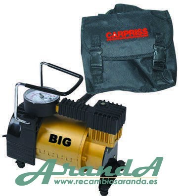 Compresor 12V BIG Metálico 12V + Accesorios