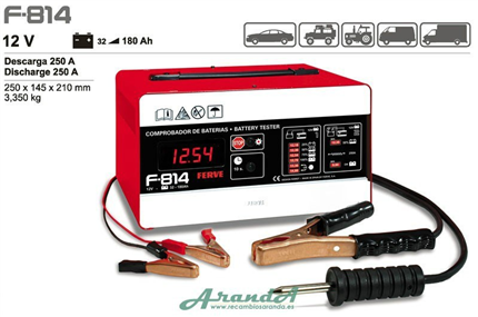 Comprobador Digital De Baterías y Alternadores 12V 32-180Ah