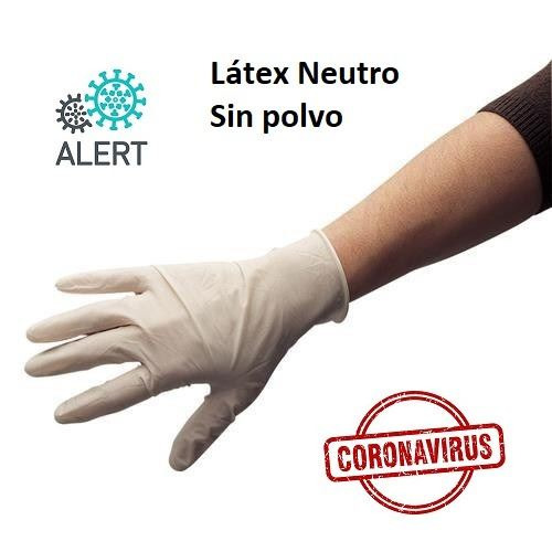 Guantes Desechables Látex · Caja 100 uds (2)