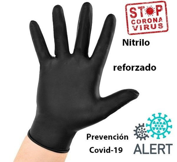 Guantes Nitrilo Desechables · Uso estándar · Caja 100 uds (3)