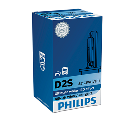 D2S Philips Xenon White Vision Lámpara +Blanca