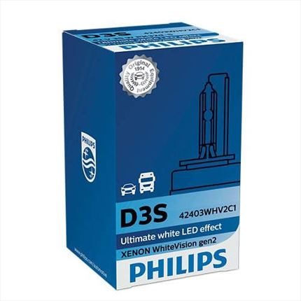 D3S Philips Xenon White Vision Lámpara +Blanca