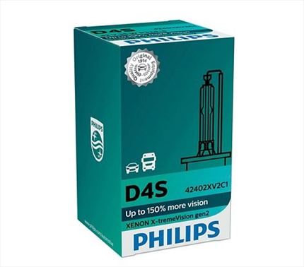 D4S Philips Xenon Xtreme Vision Lámpara +150%