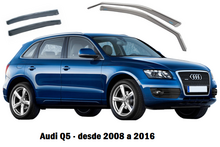 Derivabrisas Audi Q5 · 5 puertas. Modelo desde 2008 a 2016 · Deflectores de Aire · Juego Delantero
