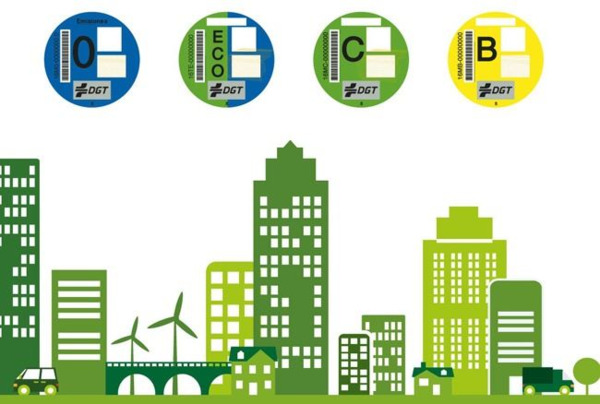 Distintivo ECO · Etiqueta Medioambiental V-25 · 100% homologada (3)