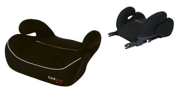 Elevador acolchado con ISOFIX. Con apoyabrazos. Modelo hasta 36kg y 150cm de altura.