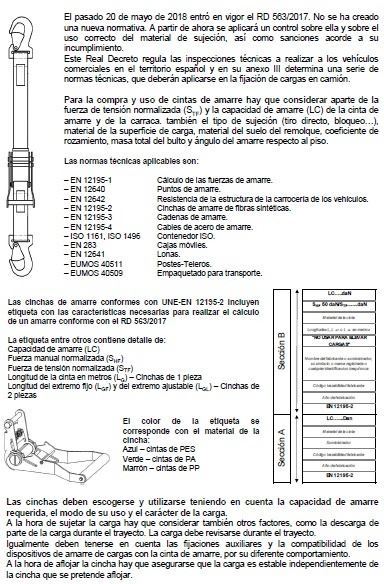 Eslingas para carga de Camión e Industrial. Varias Fuerzas y Capacidades (1)