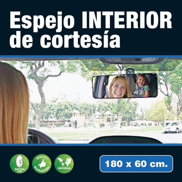 Espejo Interior Universal (con Ventosa)· 180x60MM (2)