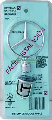 Estrella Mercedes Extraíble Azul W-123/124/126.