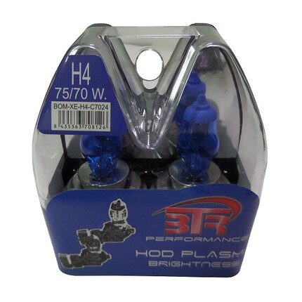 Estuche 2 Lámparas H4 Tipo Xenón Ultra blanca 24V 75/70W