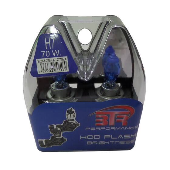 Estuche 2 Lámparas H7 Tipo Xenón Ultra blanca 24V 75/70W