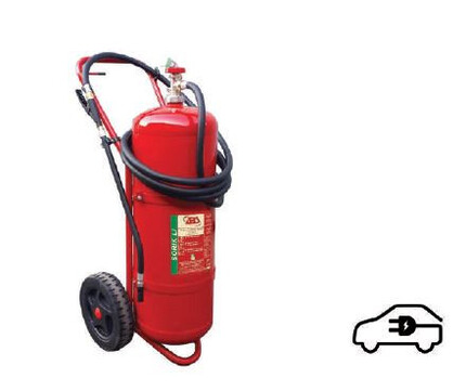 Extintor Homologado A · Bterías de litio · 50kg