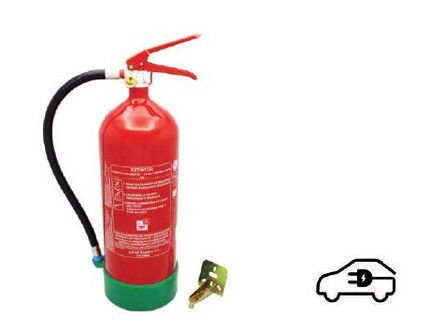 Extintor Homologado A · Bterías de litio · 6kg