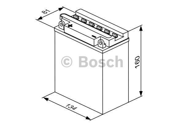 FA115 Bosch Batería AGM Moto 12Ah 125A YB12A-A · Antigua M4F30 (2)