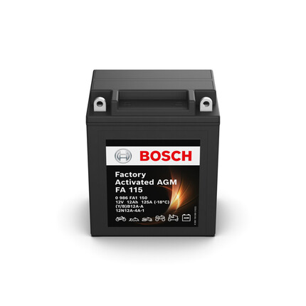 FA115 Bosch Batería AGM Moto 12Ah 125A YB12A-A · Antigua M4F30