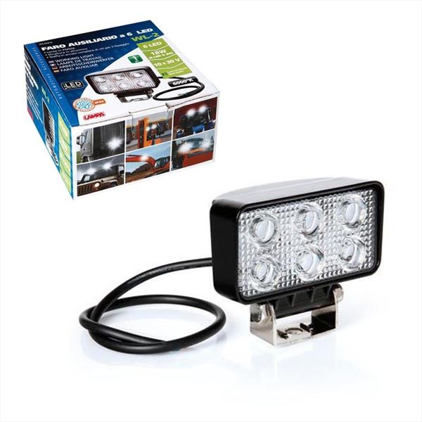 Faro de Trabajo LED Rectangular 18W · 12-30V