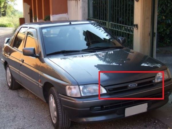 Ford Escort 1990-1992 mk5 Rejilla Frente (Abierta, sin emblema))