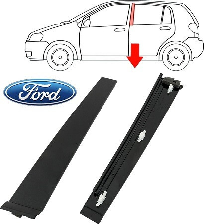 Ford Fiesta 4/5puertas · 2001 a 2008 · Moldura superior de puerta (1)