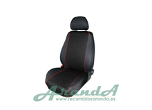 Funda Asiento Individual Color Negro