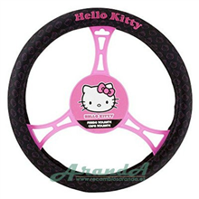 Funda Volante Negra Hello Kitty
