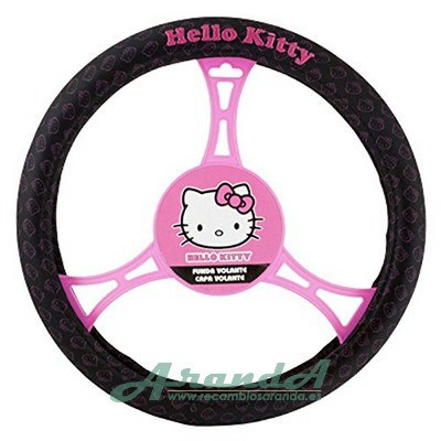 Funda Volante Negra Hello Kitty