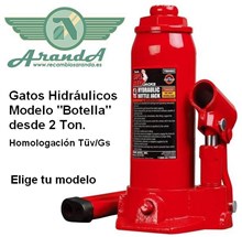 Gato Hidráulico de Botella (Varias Toneladas)