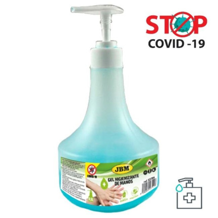 Gel higienizante de manos. Dispensador 500 ml COVID-19