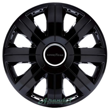 Goodyear Juego 4 Tapacubos Negro Flex10