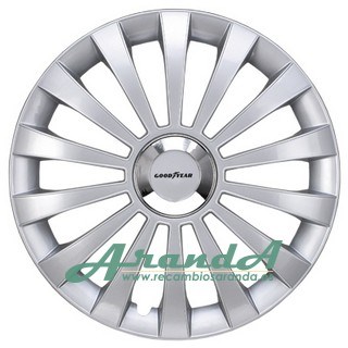 Goodyear Juego 4 Tapacubos Negro Flex30