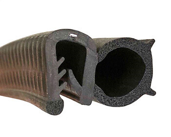 28,3x15,5mm Goma estanqueidad de puerta lateral · Caucho EPDM