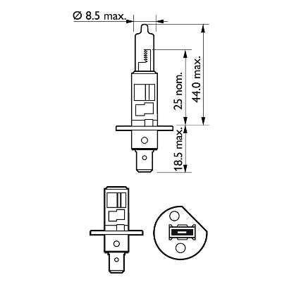 Bombilla H1 12V 55W – Ferretería Agrícola Online