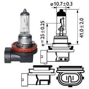 Bombillas H11 halógenas 12V 55W