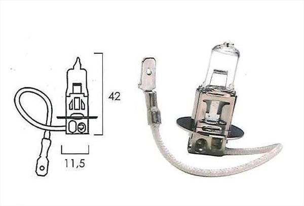 H3 Lámpara Halógena 12V 55W (1)