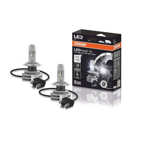 H4 Osram LEDriving HL 6000k · Luz LED