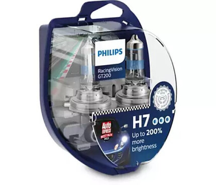 H7 RacingVision GT200 · Lámparas Faros Principales · 12 V  55W Philips