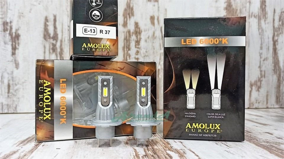 KIT 2 BOMBILLAS AMOLUX H7 LED 12V 18W HOMOLOGADAS