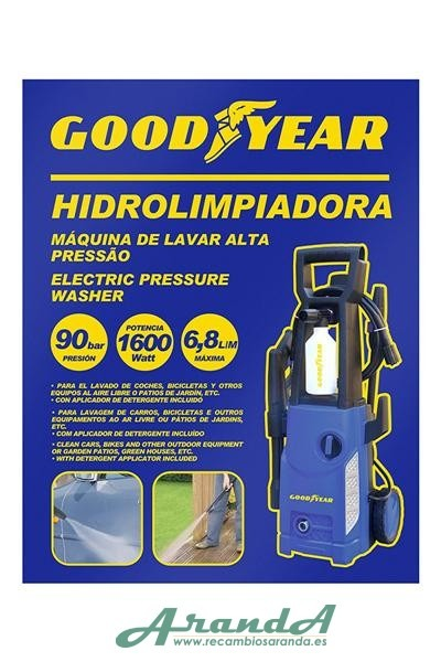 Hidrolimpiadora Goodyear + Accesorios 230V 1600W (5)