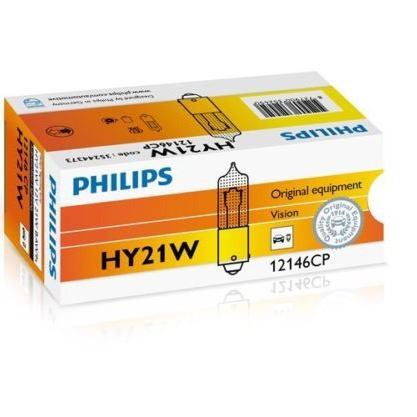 HY21W Philips Lámpara Ámbar Yodo 12V 21W (2)