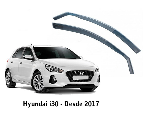Hyundai i30 de 5 puertas. Modelo desde 2017> · Deflectores de Aire · Juego Delantero