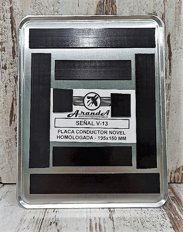 Placa con homologación europea de conductor novel o inexperto L,  fabricada en aluminio ROLMOVIL. - Alcampo ¡Haz tu Compra Online y Recoge  Más de 50.000 Productos a Precios Alcampo A Partir de 2h!